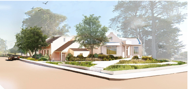Renovated Santa Cruz Museum building rendering